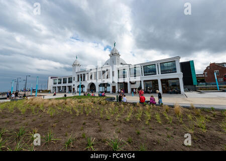 Città spagnola, Whitley Bay, a nord-est dell' Inghilterra Foto Stock