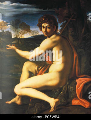 8 Annibale Carracci, di San Giovanni Battista (originale o copia da ) Foto Stock