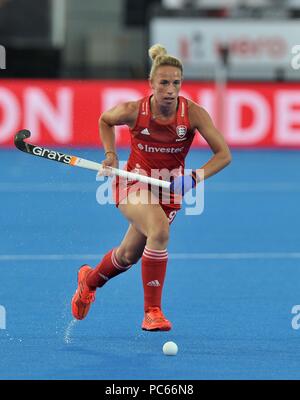 Londra, Regno Unito. Il 31 luglio 2018. Susannah Townsend (ITA). Inghilterra V Corea. Match 28. Gioco di crossover. Womens Hockey World Cup 2018. Lee Valley hockey center. Queen Elizabeth Olympic Park. Stratford. Londra. Regno Unito. 31/07/2018. Credito: Sport In immagini/Alamy Live News Foto Stock