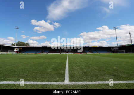 Una vista del parco Glanford prima che il gioco Foto Stock