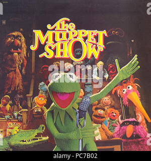 TV originale colonna sonora - il Muppet Show - vinile vintage cover album (anteriore) Foto Stock