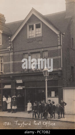 Vintage Fotografia di Twyford Post Office, Berkshire Foto Stock