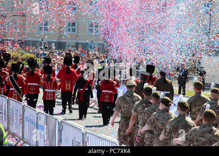 Le forze armate giorno 2018 tenutasi nella storica del Nord del Galles cittadina balneare di Llandudno dotate: atmosfera dove: Llandudno, Regno Unito quando: 30 giu 2018 Credit: WENN.com Foto Stock