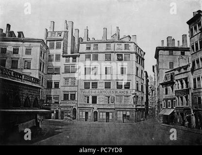 39 Grands Travaux d'urbanisme du Secondo Impero ; ouverture de la rue de l'Impératrice et rettificazione de la place de la Fromagerie Foto Stock