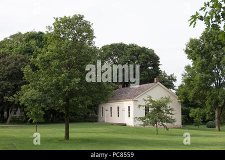 Luogo di Nascita di Herbert Hoover, Sito Storico Nazionale e la biblioteca presidenziale Museum, ramo Ovest, Iowa, USA Foto Stock