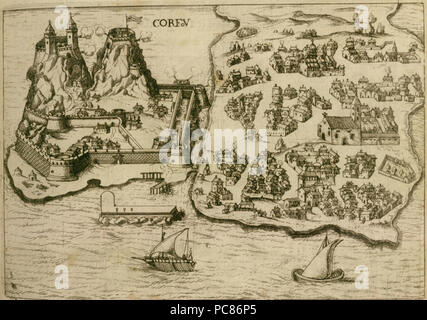 143 Corfu - Beauvau Henri De - 1615 Foto Stock