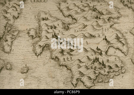 120 Cerigo - Beauvau Henri De - 1615 Foto Stock