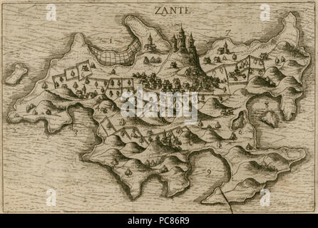 659 Zante - Beauvau Henri De - 1615 Foto Stock