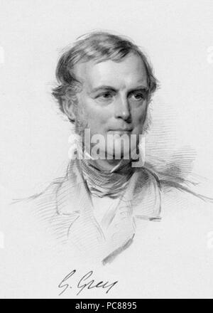 Da William Holl Jr, dopo George Richmond, incisione imbianchini, (1859) 560 Sir George Gray, 2a BT Foto Stock