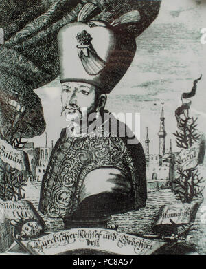 76 battaglia di Vienna.MehmedIV Foto Stock