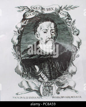 76 battaglia di Vienna.JanIIISobieski Foto Stock