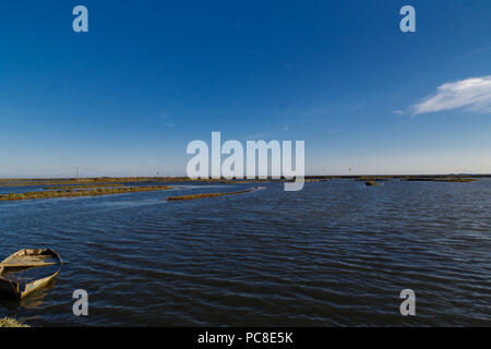 Delta de l'Ebre serbatoio dalla Catalogna Foto Stock