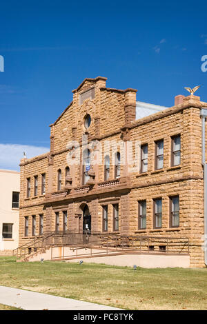 Storico Guadalupe County Courthouse, Santa Rosa New Mexico USA Foto Stock