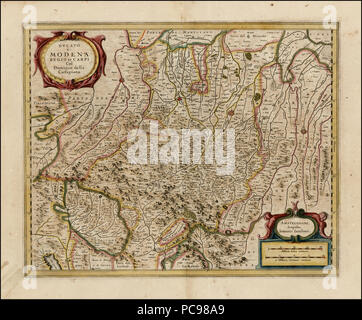 48 Jan Jansson - Ducato di Modena Regio et Carpi col dominio della Carfagnana Foto Stock