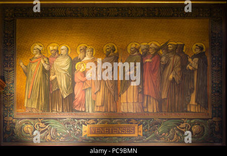 75 processione des saints de Bretagne - diocèse de Vannes, cathédrale Saint Pierre, Rennes, Francia Foto Stock