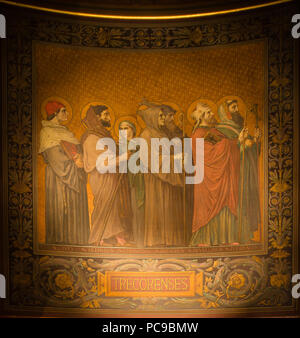 75 processione des saints de Bretagne - diocèse de Tréguier, cathédrale Saint Pierre, Rennes, Francia Foto Stock