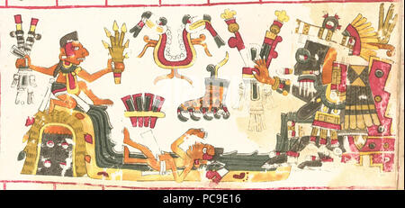 609 Tlaloc Codex Borgia Foto Stock