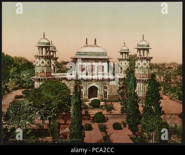 Agra. Mausoleo del principe Etmad-Dowlah Foto Stock