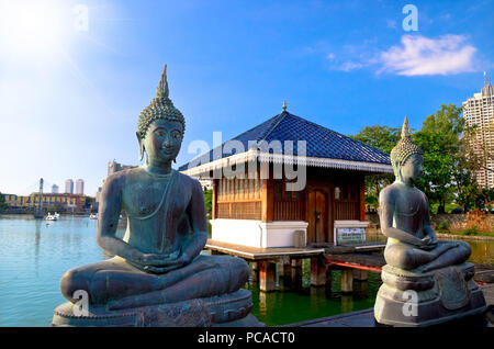 Famoso tempio in Colombo, Sri Lanka Foto Stock