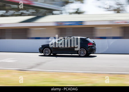 Cape Town, Sud Africa. Il 21 dicembre 2013. Nero Audi S3 a un open day via evento. Foto Stock