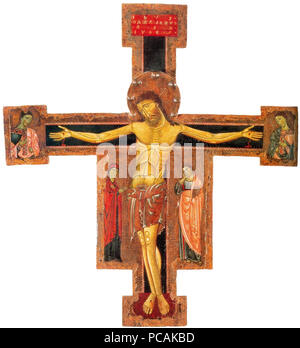 415 Michele di Baldovino, Croce dipinta, II meta del XIII secolo, Pisa, Museo Nazionale di San Matteo Foto Stock