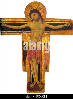 415 Michele di Baldovino, Croce dipinta, II meta del XIII secolo, Pisa, chiesa di Sant'Andrea in Chinseca Foto Stock