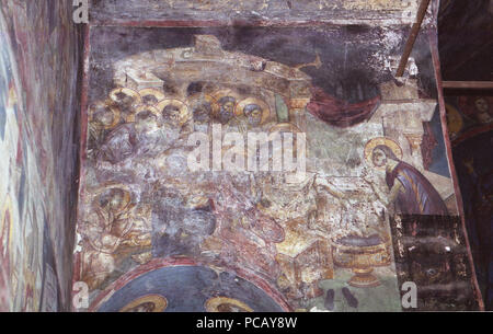 47 dipinti nella chiesa della Theotokos Peribleptos di Ohrid 0270 Foto Stock
