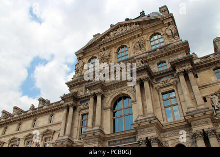 Le Louvre (Richelieu pavilion) a Parigi (Francia). Foto Stock