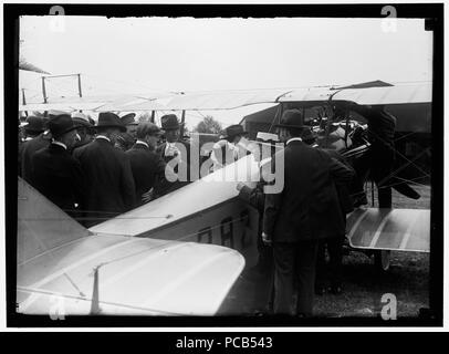 La posta di aria. Inaugurazione del servizio, campo di polo Foto Stock