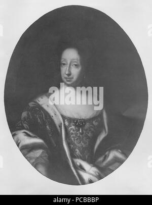 42 Hedvig Eleonora, 1636-1715, drottning av Sverige prinsessa Holstein-Gottorp av (David von Krafft) - Nationalmuseum - 15105 Foto Stock