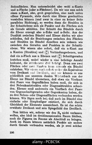60 Vom Punkt zur Vierten Dimension Seite 106 Foto Stock