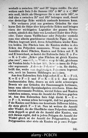 61 Vom Punkt zur Vierten Dimension Seite 345 Foto Stock