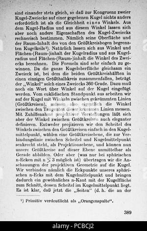 61 Vom Punkt zur Vierten Dimension Seite 389 Foto Stock