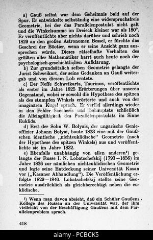 61 Vom Punkt zur Vierten Dimension Seite 418 Foto Stock