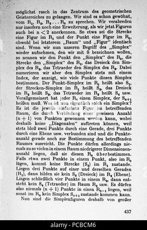 61 Vom Punkt zur Vierten Dimension Seite 437 Foto Stock