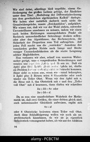 58 Vom Einmaleins zum integrale - Seite 094 Foto Stock