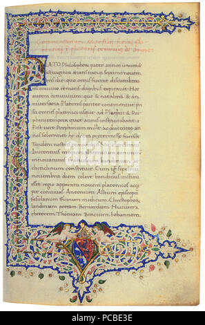 136 Codex Marsilio Ficino Foto Stock