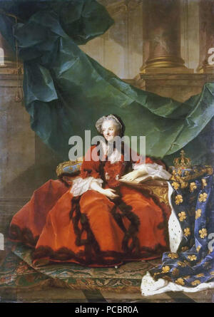 27 jean-marc-nattier-ritratto di maria-leszczynska-148451 Foto Stock