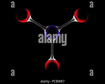 Molecola di ammoniaca chemical Foto Stock