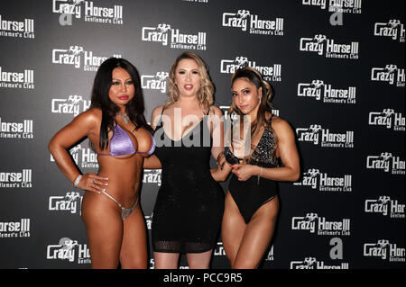 Melissa Meeks, ex moglie di Jeremy Meeks, assiste il suo divorzio ufficiale party presso il Crazy Horse III Gentlemen's Club di Las Vegas, Nevada. Dotato di: Melissa Meeks dove: Las Vegas, Nevada, Stati Uniti quando: 30 giu 2018 Credit: DJDM/WENN.com Foto Stock