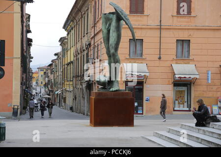 Mitoraj, Pietrasanta, Torre del Lago, mostra, Toscana, la Versilia, Italia, Riviera, arte, scultore Foto Stock