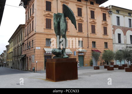 Mitoraj, Pietrasanta, Torre del Lago, mostra, Toscana, la Versilia, Italia, Riviera, arte, scultore Foto Stock