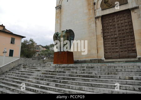 Mitoraj, Pietrasanta, Torre del Lago, mostra, Toscana, la Versilia, Italia, Riviera, arte, scultore Foto Stock