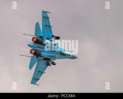 Sukhoi Su27, Ucraino Air Force Foto Stock