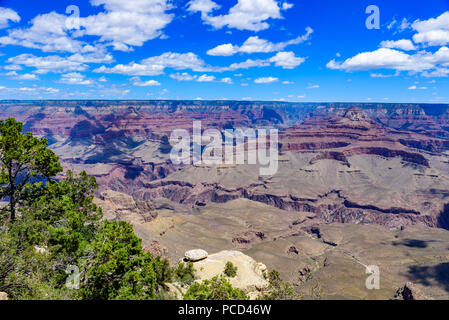 Yaki Point a bordo sud del Parco Nazionale del Grand Canyon, Arizona, Stati Uniti d'America Foto Stock