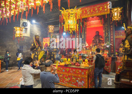 Pak Tai tempio, Wan Chai, Isola di Hong Kong, Hong Kong, Cina, Asia Foto Stock