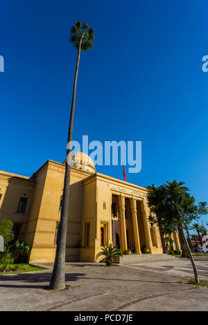 Vista del Teatro reale sull'Avenue Mohammed VI, Marrakech, Marocco, Africa Settentrionale, Africa Foto Stock