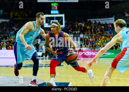 Andorra la Vella, Andorra. 20 de enero de 2018. Liga ACB Endesa. En el partido entre Morabanc Andorra BC vs FC Barcellona Lassa de la Liga ACB Endesa Foto Stock