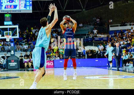 Andorra la Vella, Andorra. 20 de enero de 2018. Liga ACB Endesa. En el partido entre Morabanc Andorra BC vs FC Barcellona Lassa de la Liga ACB Endesa Foto Stock