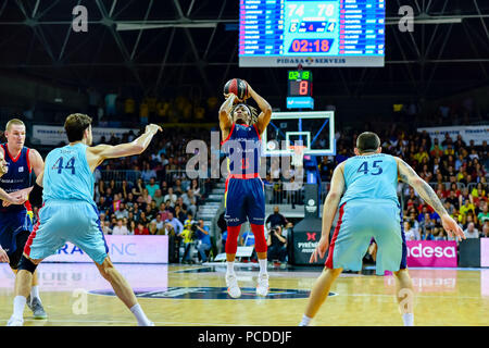 Andorra la Vella, Andorra. 20 de enero de 2018. Liga ACB Endesa. En el partido entre Morabanc Andorra BC vs FC Barcellona Lassa de la Liga ACB Endesa Foto Stock